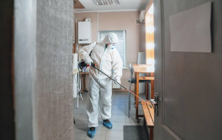 Professional mold remediation crew with proper containment working at Germantown, TN residential property